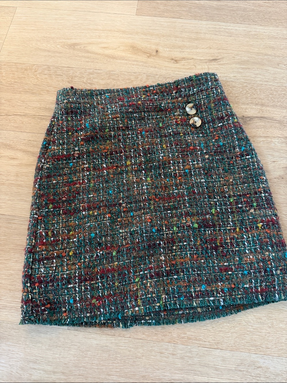 Brand Unique Tweed Mini Skirt